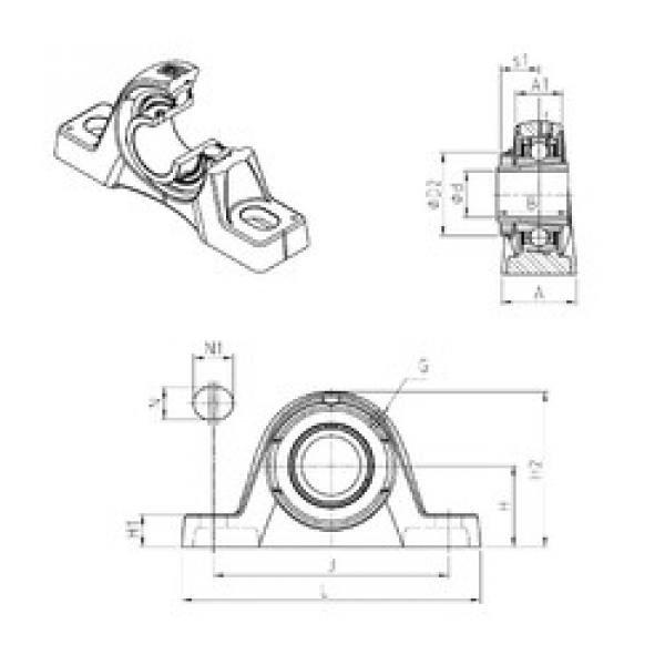 Подшипник UKPLE210H SNR #1 image