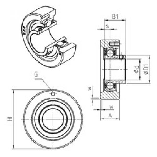 Подшипник USC203 SNR #1 image